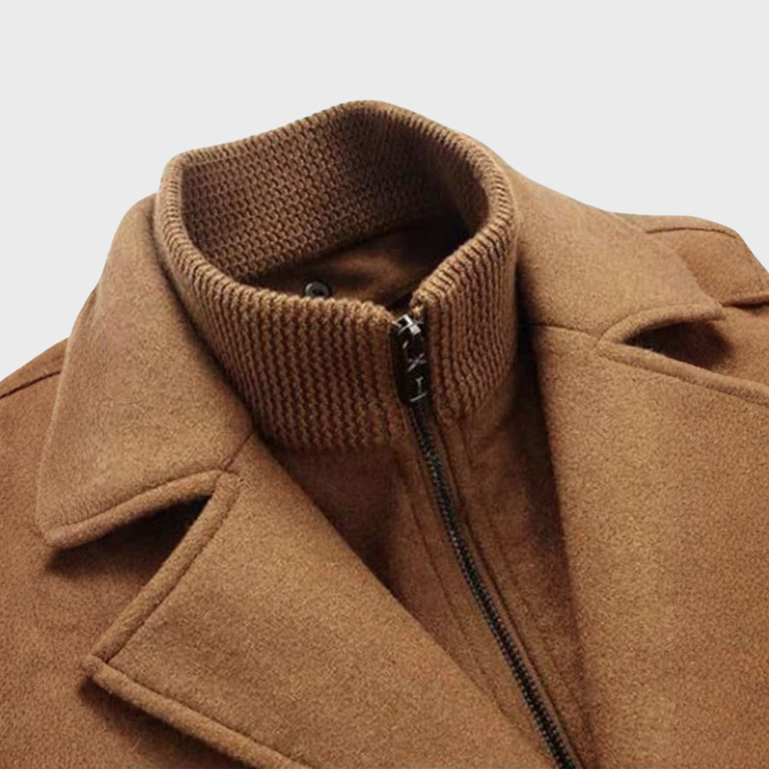 Andrzej | Cappotto classico in lana tipo peacoat