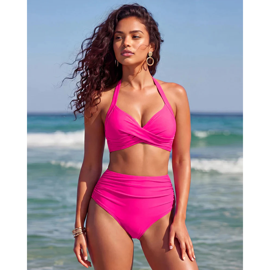 Sabine | Bikini 2 in 1 a vita alta con effetto snellente