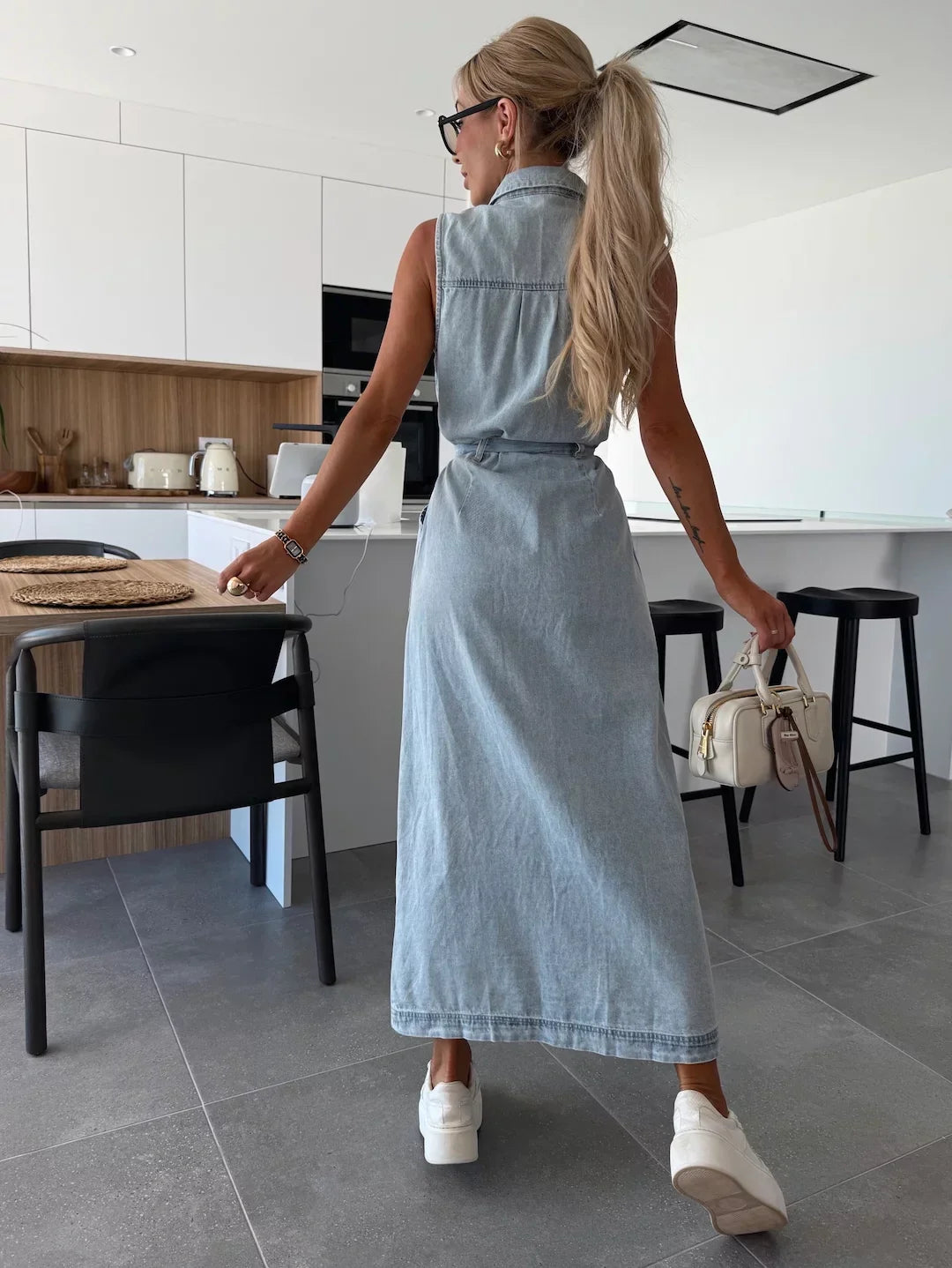 Isabelle | Abito lungo in denim