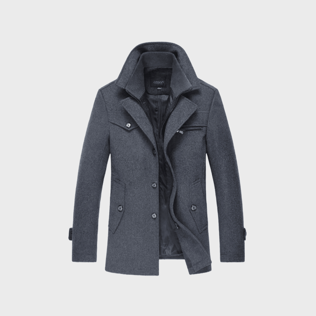 Andrzej | Cappotto classico in lana tipo peacoat