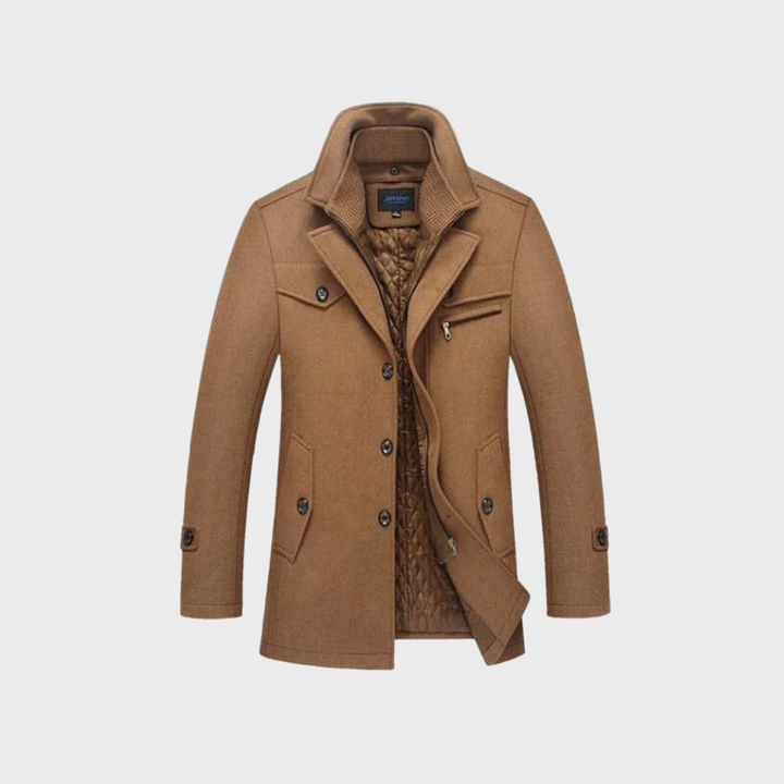 Andrzej | Cappotto classico in lana tipo peacoat