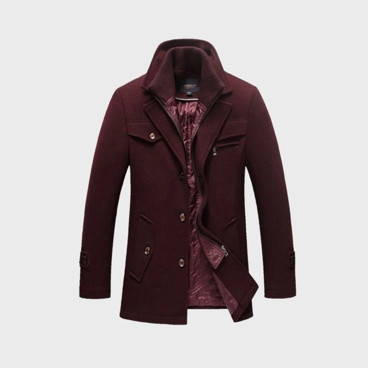 Andrzej | Cappotto classico in lana tipo peacoat