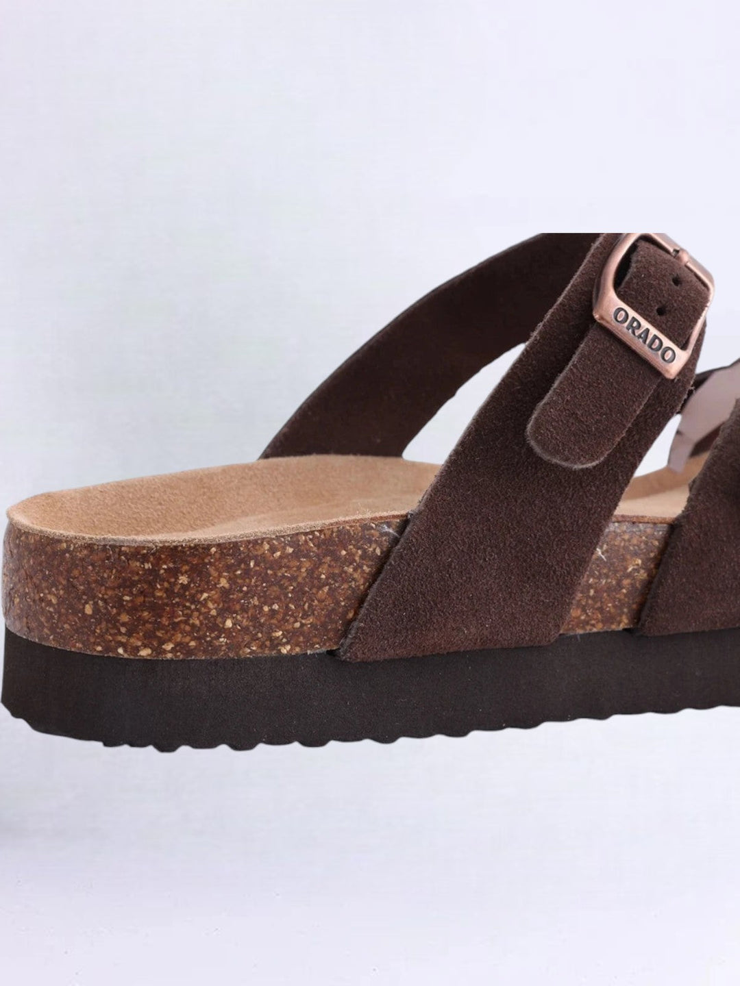 Orado™ | Sandali Slide in Camoscio con Plantare in Sughero