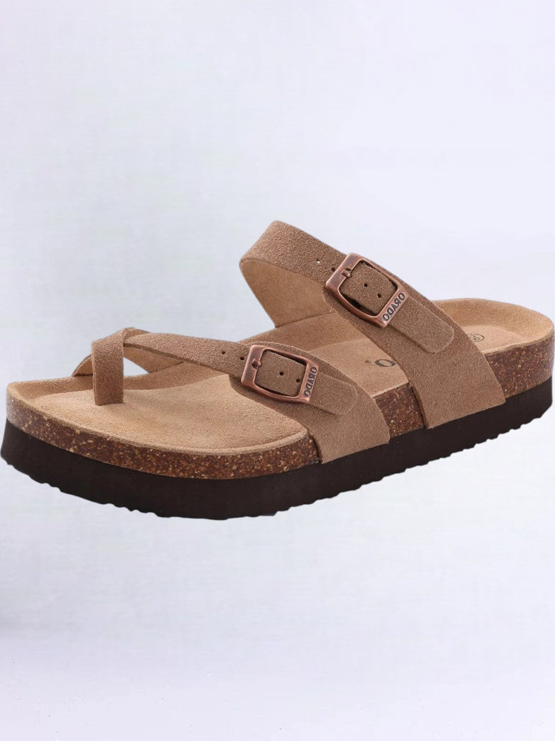 Orado™ | Sandali Slide in Camoscio con Plantare in Sughero