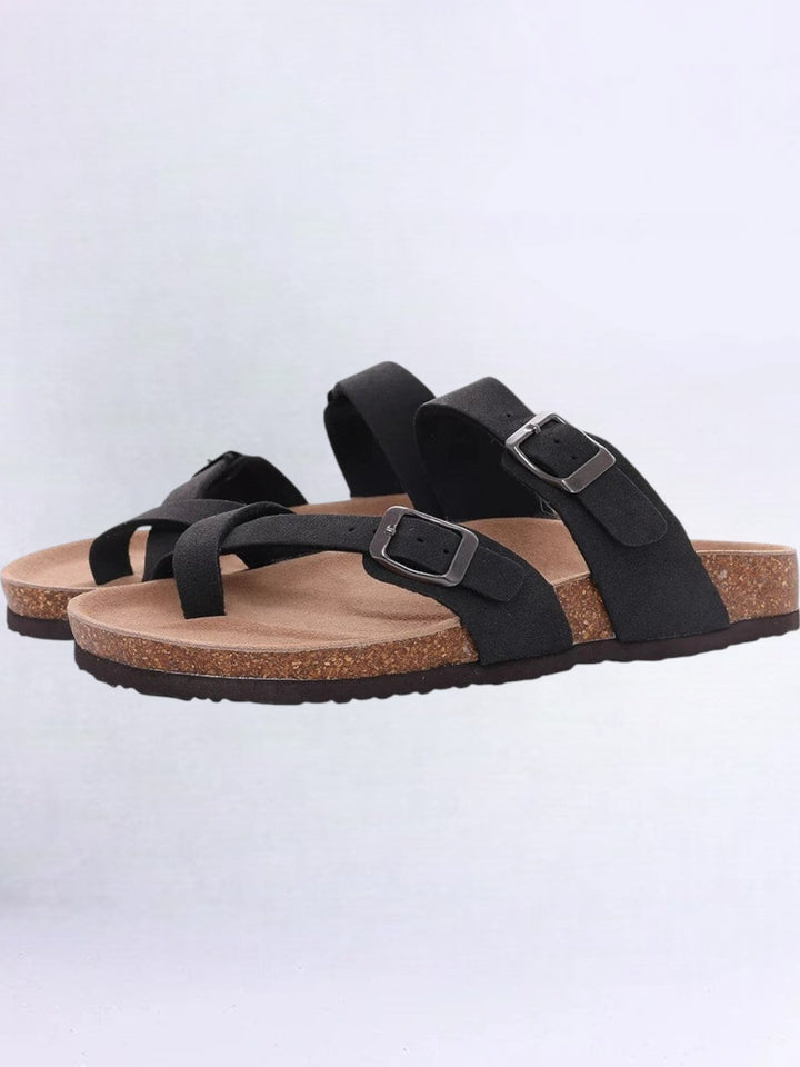Orado™ | Sandali Slide in Camoscio con Plantare in Sughero