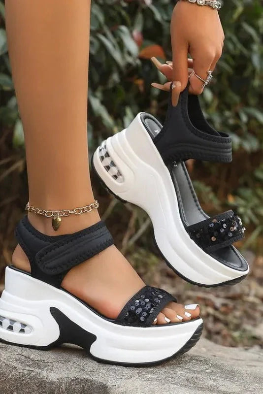 Aurielle – Glam Comfort Wedge Sandals