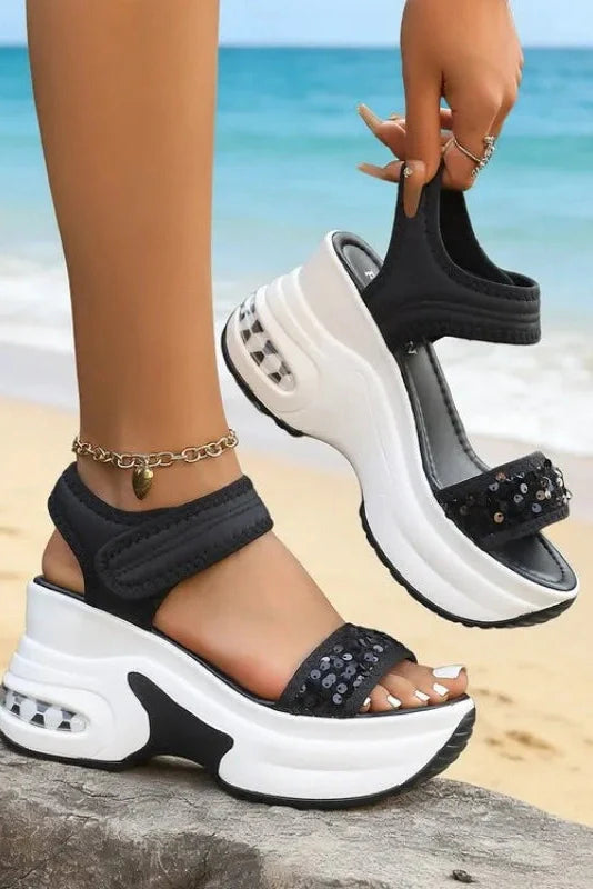 Aurielle – Glam Comfort Wedge Sandals