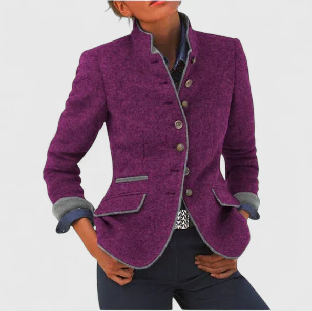 Margaret - Blazer Classico in Mistura di Lana