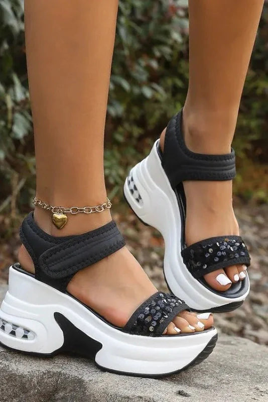 Aurielle – Glam Comfort Wedge Sandals