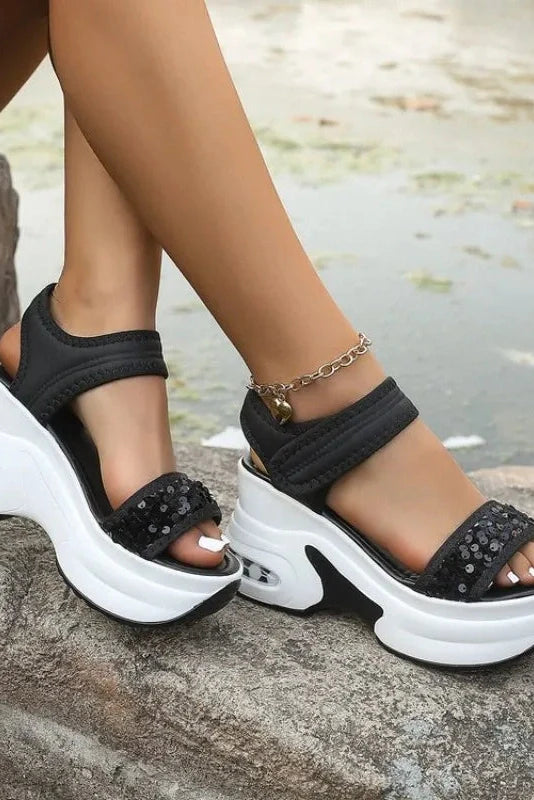 Aurielle – Glam Comfort Wedge Sandals