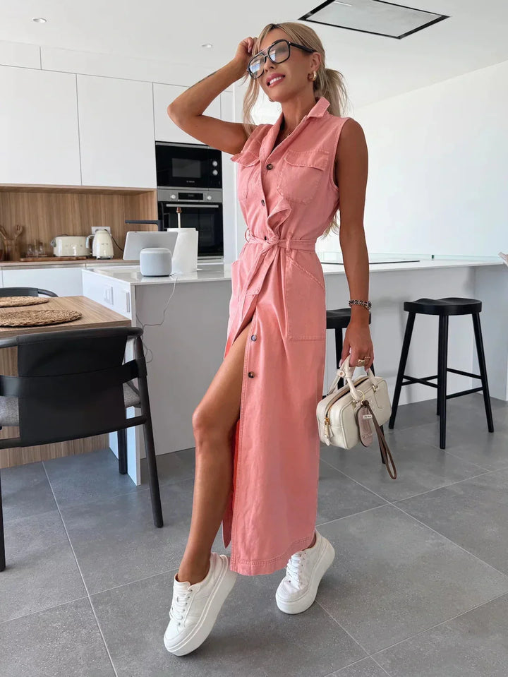 Isabelle | Abito lungo in denim
