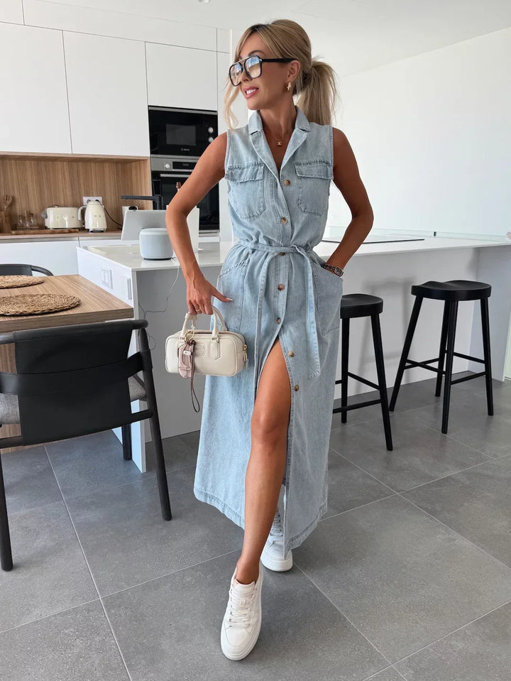 Isabelle | Abito lungo in denim