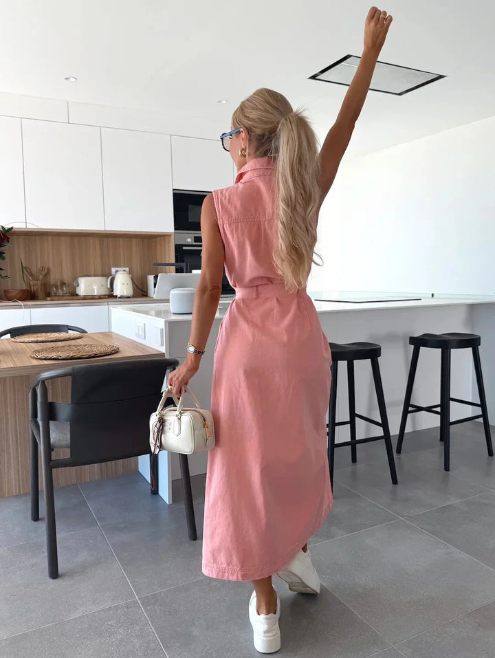 Isabelle | Abito lungo in denim