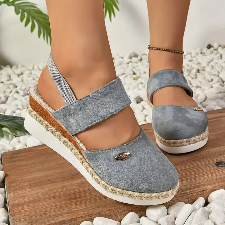 Antonella | Sandali ortopedici con plateau, traspiranti e casual