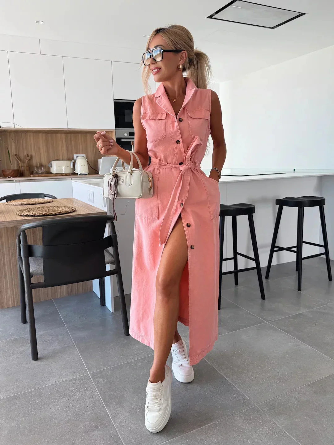 Isabelle | Abito lungo in denim