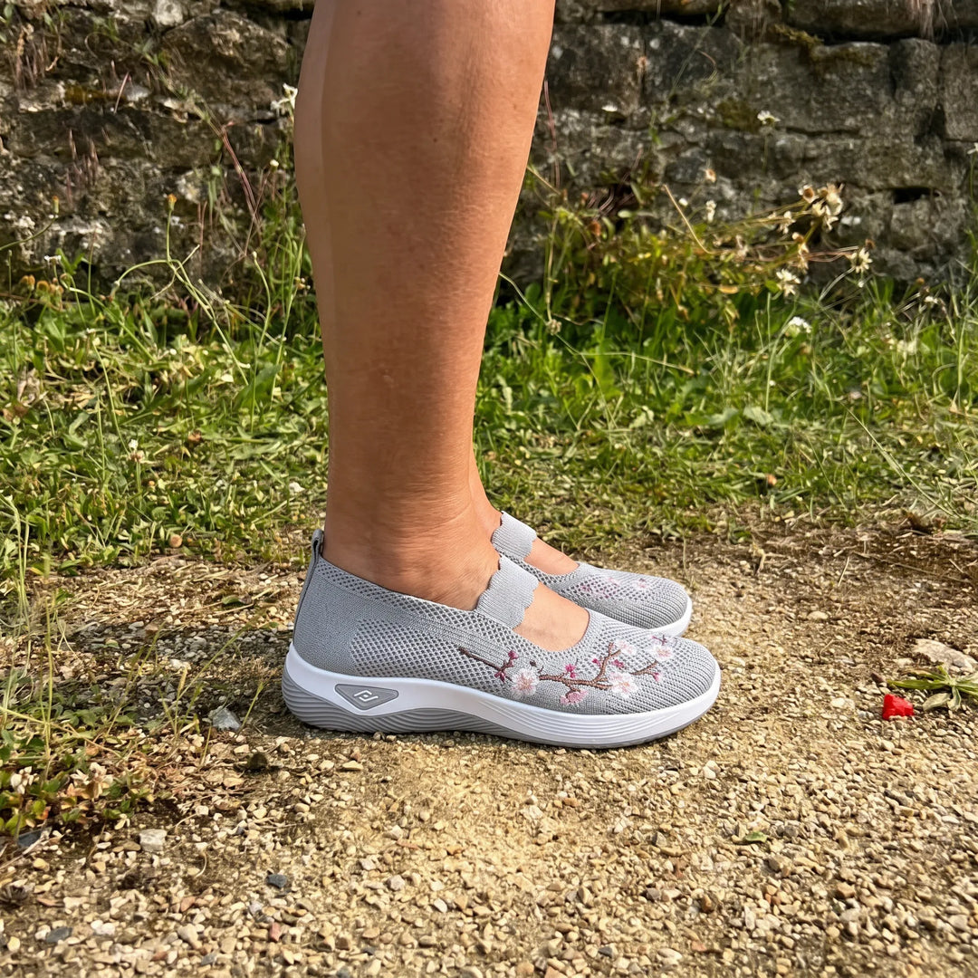 ErgoFlora™ - Sneakers con motivi floreali e comfort ortopedico