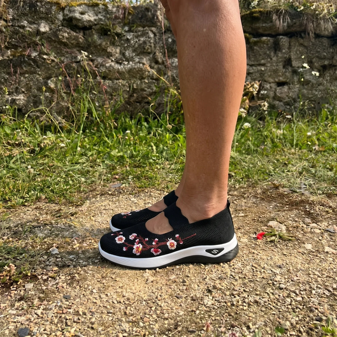 ErgoFlora™ - Sneakers con motivi floreali e comfort ortopedico