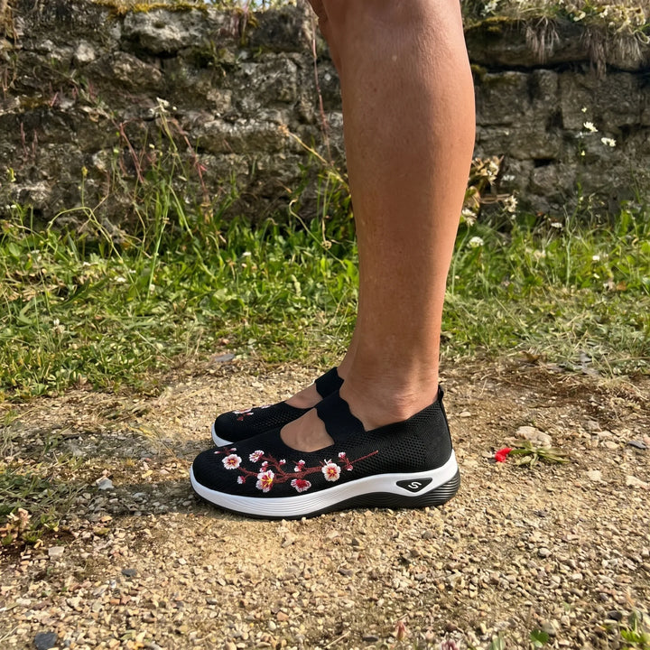 ErgoFlora™ - Sneakers con motivi floreali e comfort ortopedico