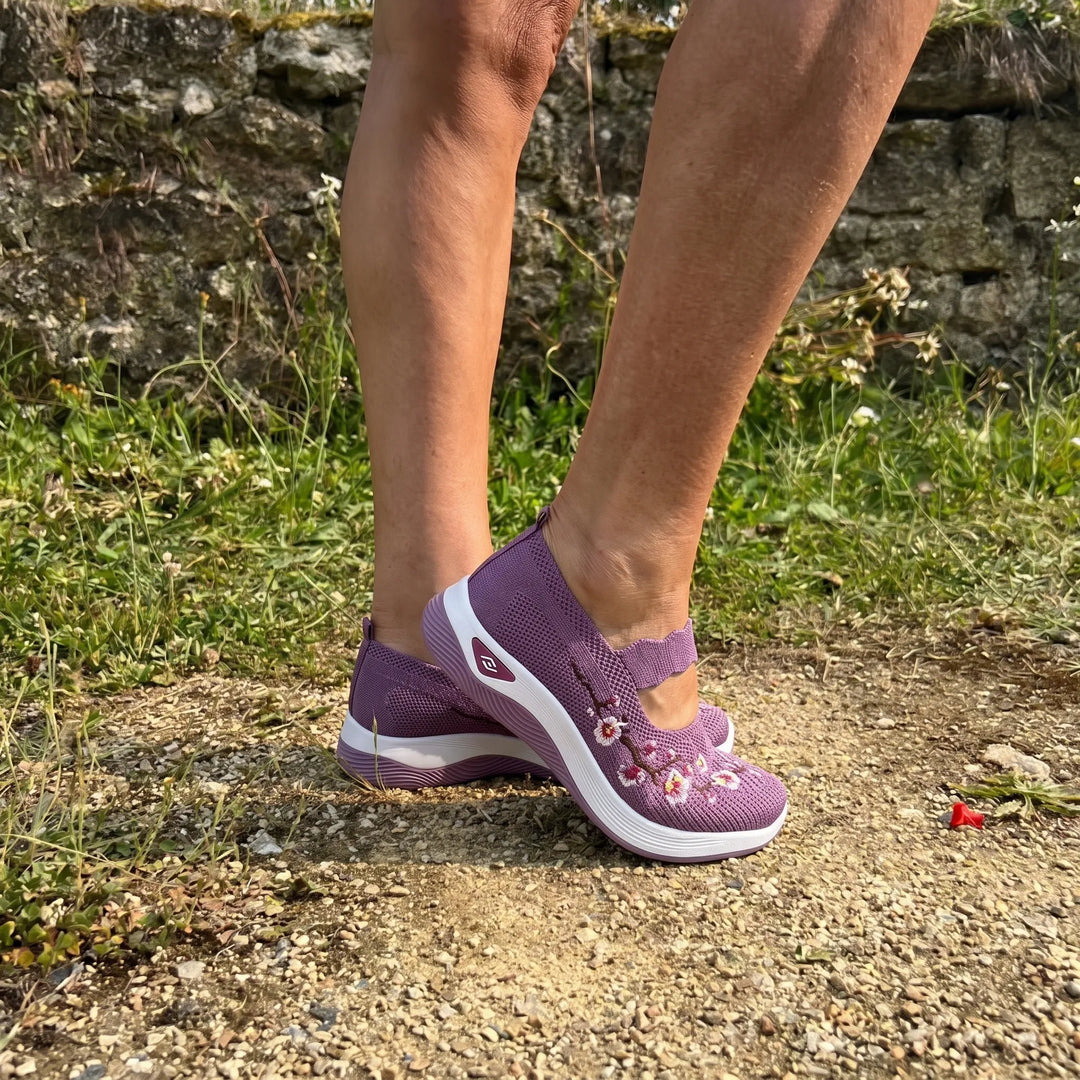 ErgoFlora™ - Sneakers con motivi floreali e comfort ortopedico