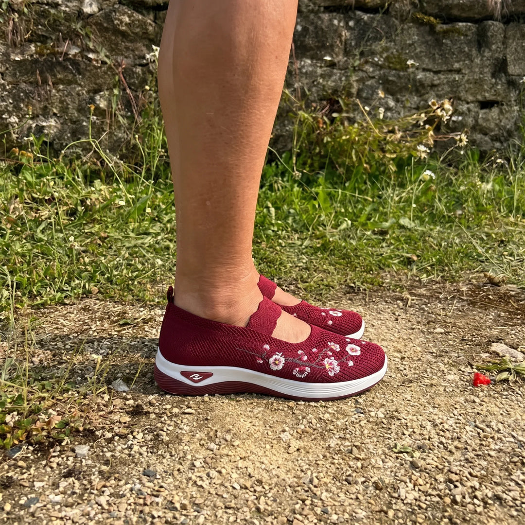 ErgoFlora™ - Sneakers con motivi floreali e comfort ortopedico