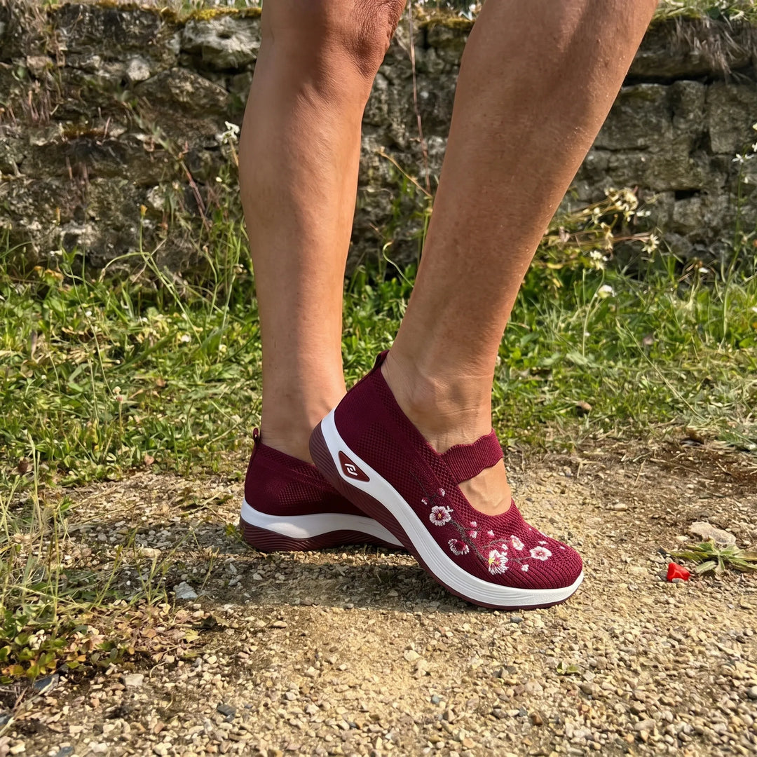 ErgoFlora™ - Sneakers con motivi floreali e comfort ortopedico