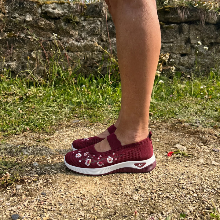 ErgoFlora™ - Sneakers con motivi floreali e comfort ortopedico