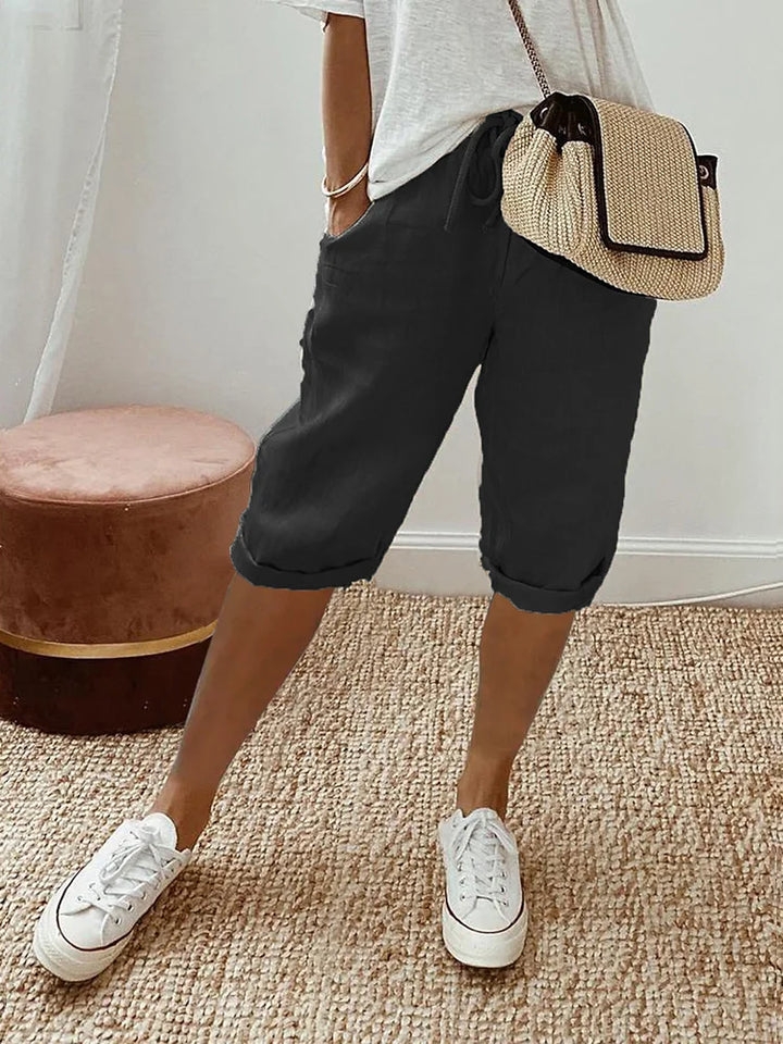 Laluna® | Pantaloncini da donna in cotone e lino