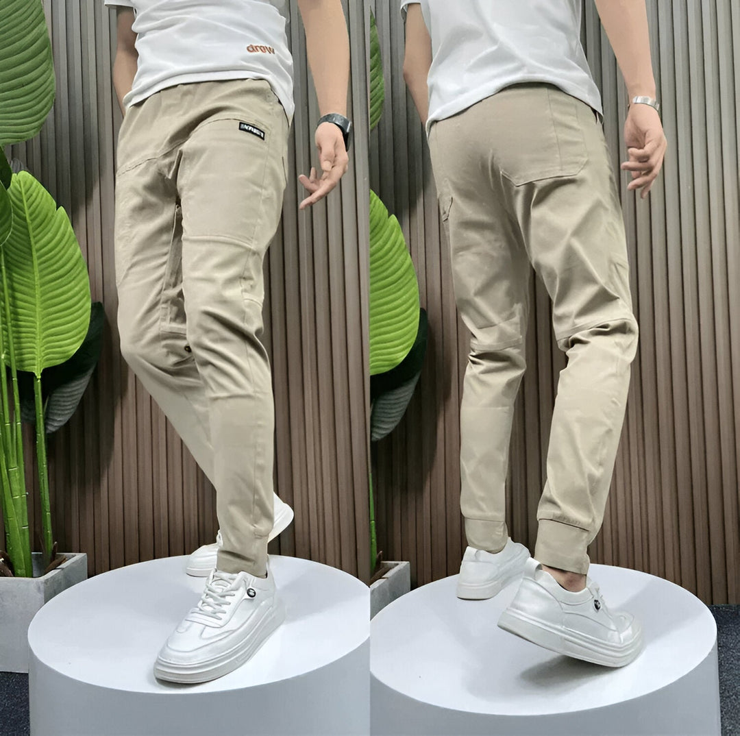 TOMMASO - Pantaloni cargo elasticizzati premium